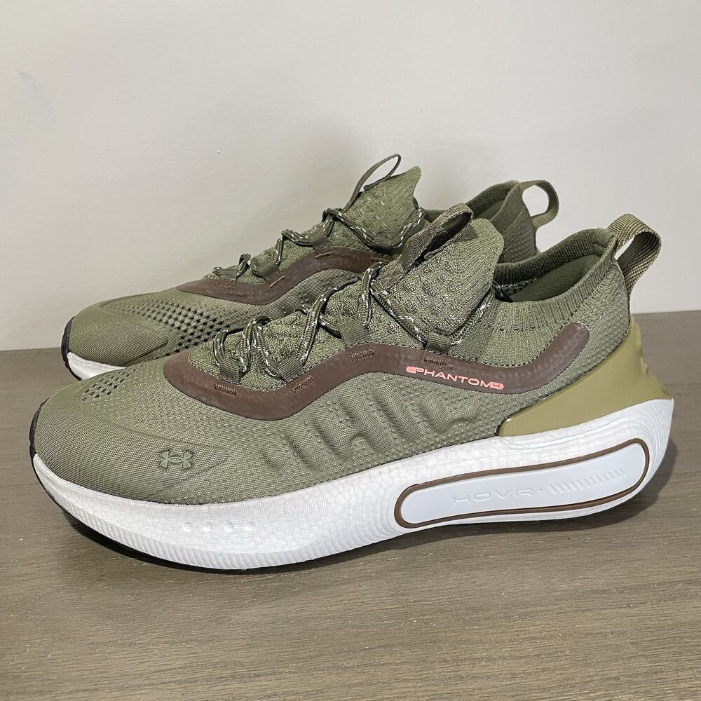 Under Armour Mens Size 10 Shoes NEW UA Phantom 4 Marine OD Green HOVR Sneaker